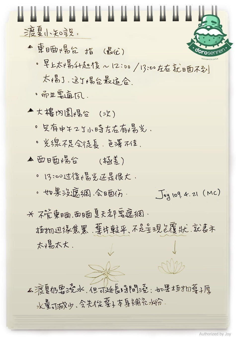 渡夏小知識