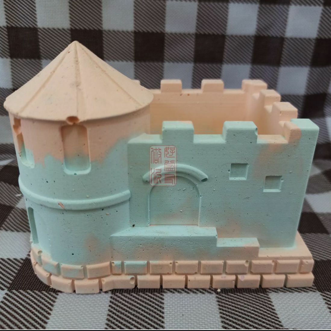 水泥城堡花盆