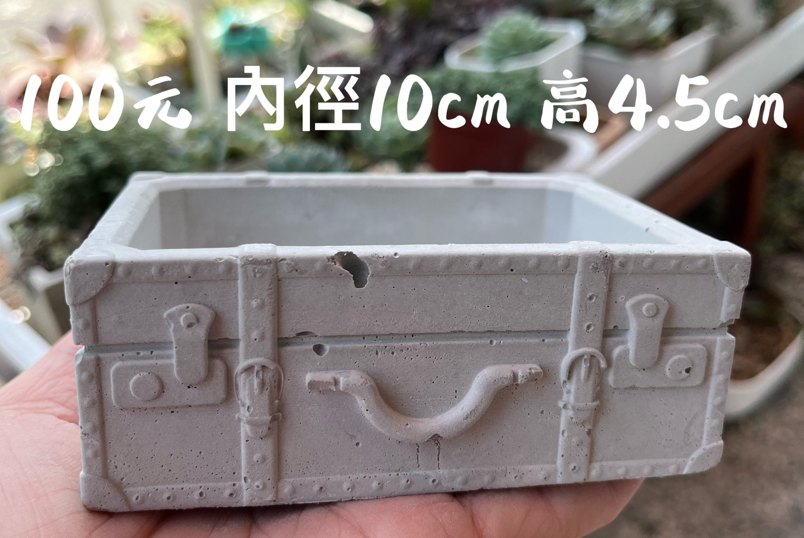 皮箱水泥盆