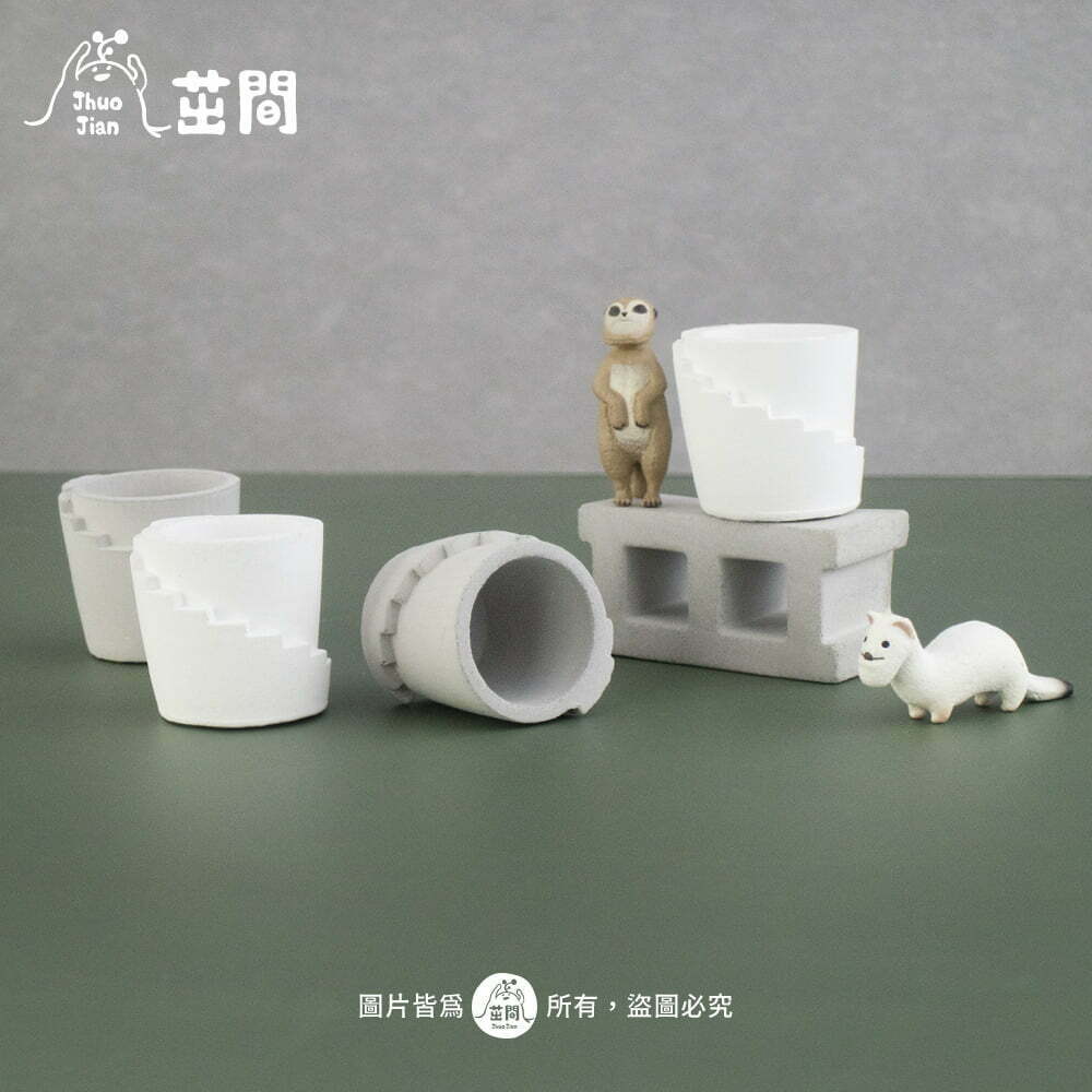 小小小城堡 水泥盆