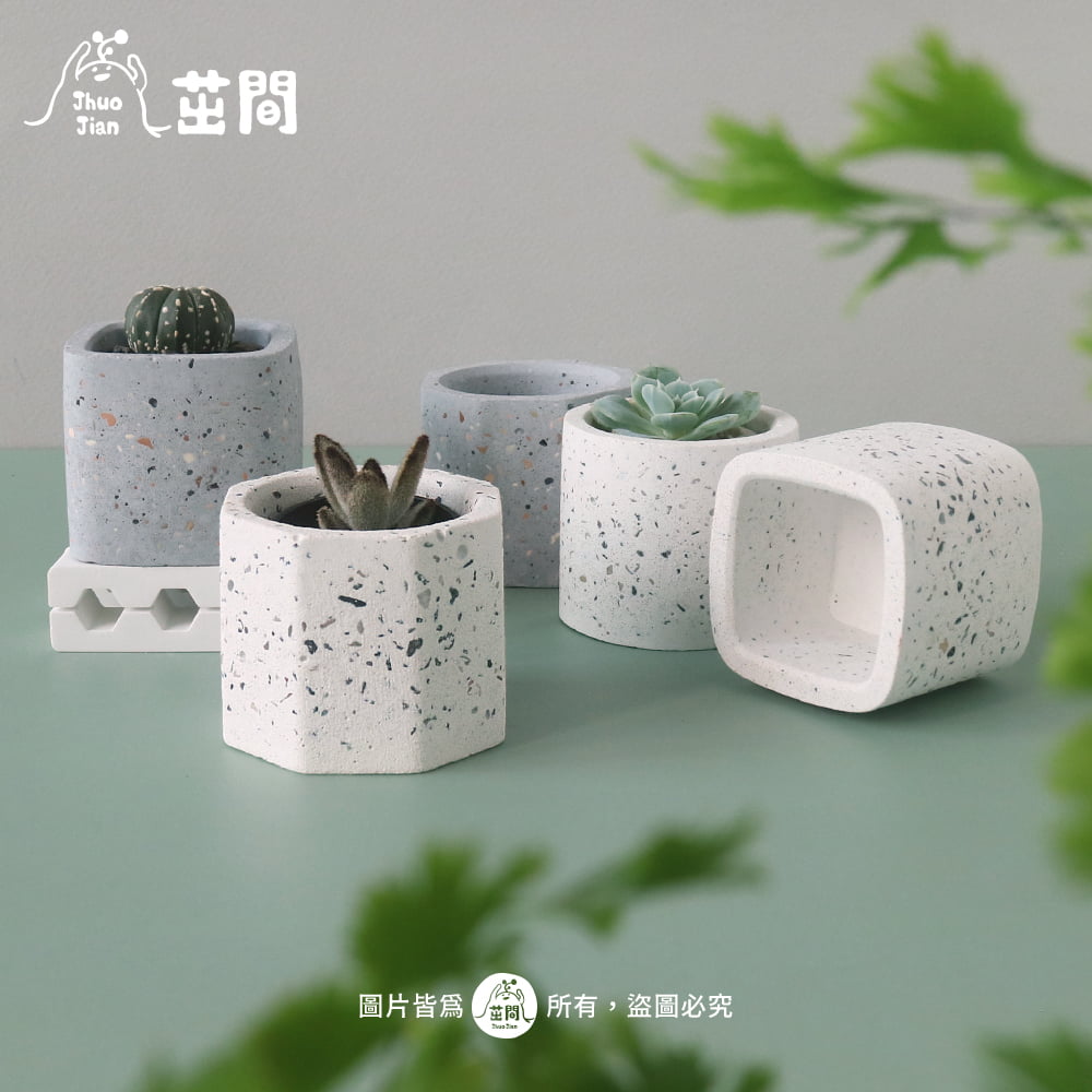 水洗磨石子 造型水泥盆